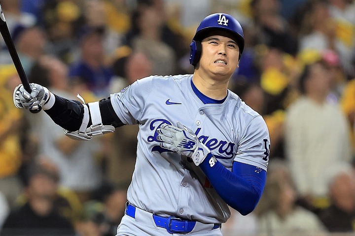 ４回以降凡退に終わった大谷。(C)Getty Images