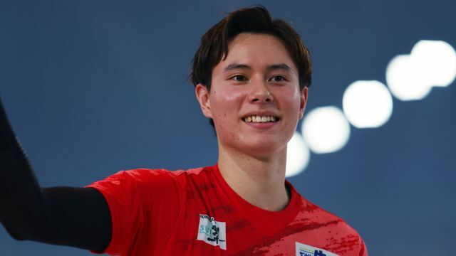 バレーボール男子日本代表の高橋藍選手(写真：森田直樹/アフロスポーツ)