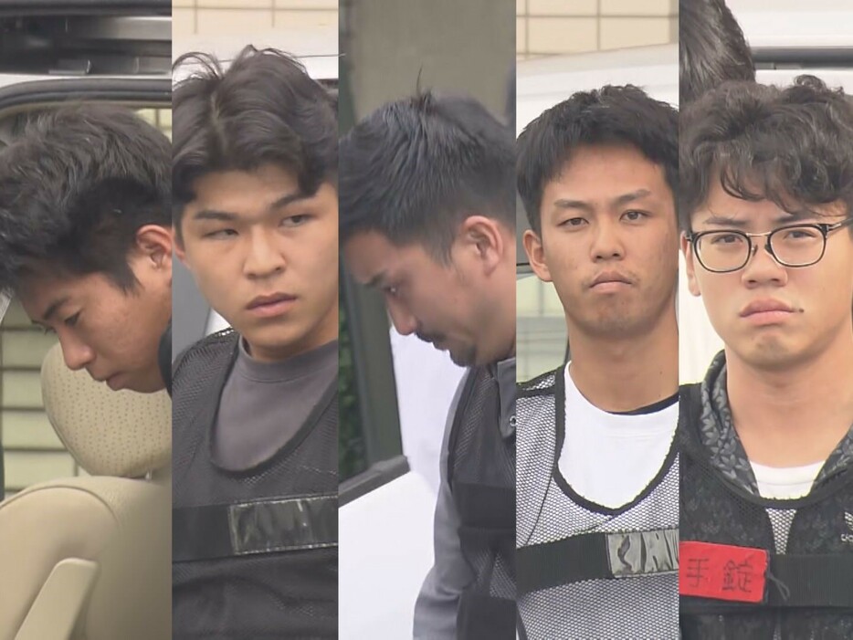 逮捕された5人