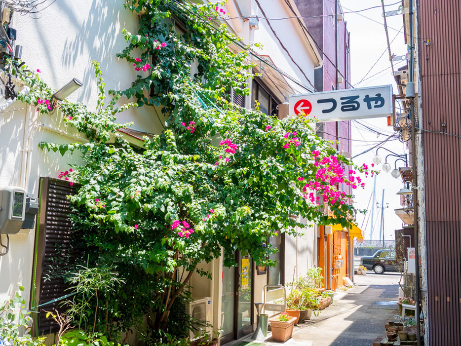 熱海の路地裏の風景