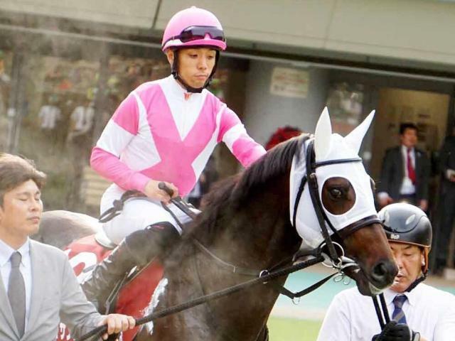 重賞初制覇を目指すケイアイサンデラと藤懸貴志騎手(今年5月撮影、ユーザー提供：sapphireさん)