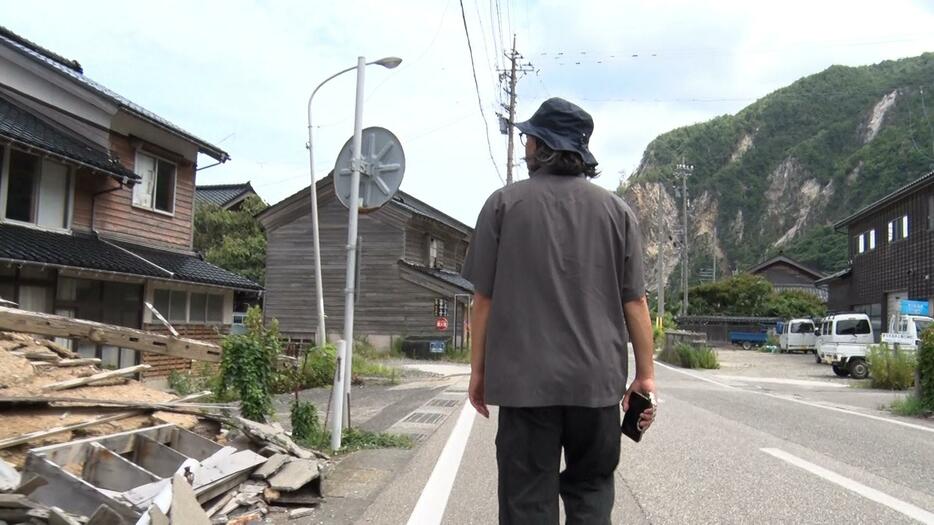 能登半島を視察する佐別當