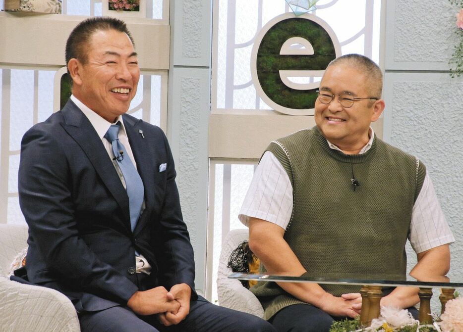 中京テレビの情報番組「あさドレ♪」に出演した中日・井上一樹監督