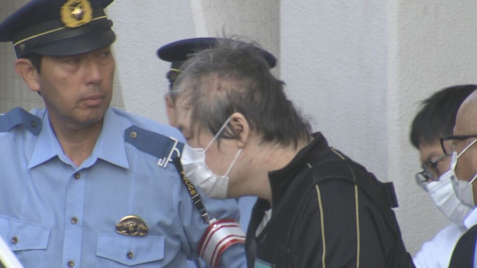 喜多圭介容疑者（36）の送検=2024年10月12日緑警察署