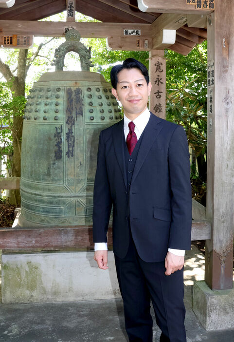 特別公演の成功祈願を行った中村壱太郎