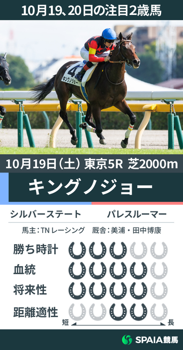 10月19、20日の注目2歳馬キングノジョー