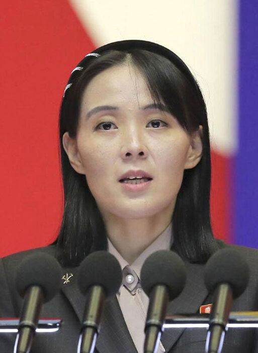 北朝鮮の金与正朝鮮労働党副部長（朝鮮通信＝共同）