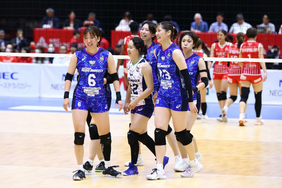 みごと大同生命SVリーグ女子開幕戦で記念すべき勝利をあげた埼玉上尾