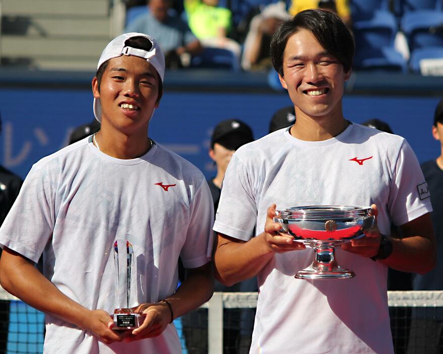 (左から)磯村志と今村昌倫[画像/tennis365.net]