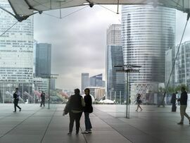 The La Defense business district of Paris. Photographer: Nathan Laine/Bloomberg