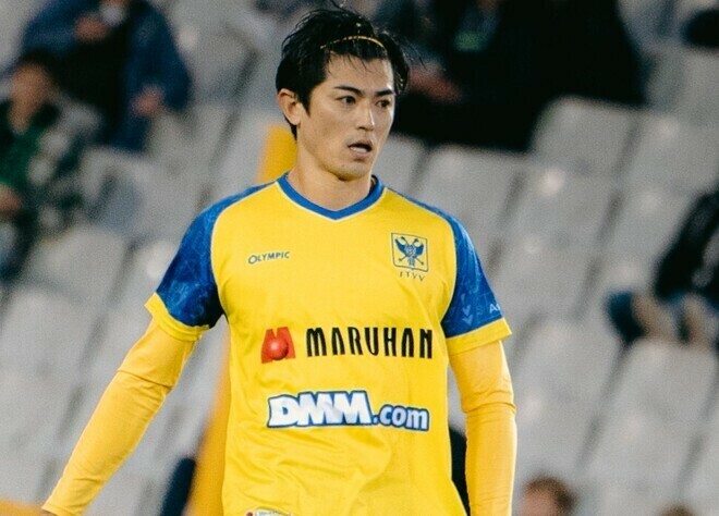 今季にSTVVに加入し、初めて欧州クラブでプレーしている谷口。(C)STVV