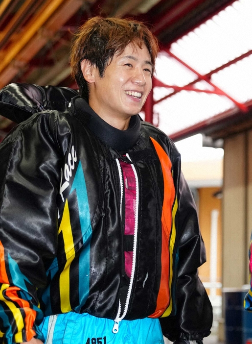 準優勝戦10R2着で笑顔の関浩哉（撮影・木村　揚輔）　