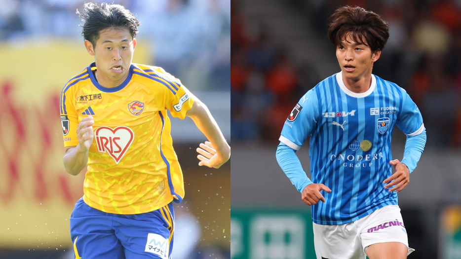 今季のチームを引っ張ってきた郷家友太（左）と井上潮音（C）J.LEAGUE