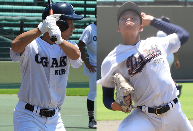 山口誠之助（大垣日大）、水野匠登（岐阜第一）