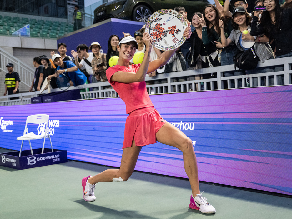 「広州オープン」（中国・広州）で2018年7月以来のツアー2勝目を挙げたオルガ・ダニロビッチ（セルビア）（Getty Images）