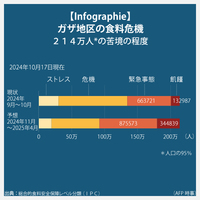 【Infographie】ガザ地区の食料危機