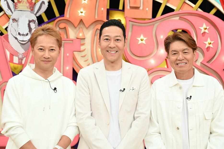 「THE MC3」に出演する（左から）中居正広さん、東野幸治さん、ヒロミさん（C）TBS