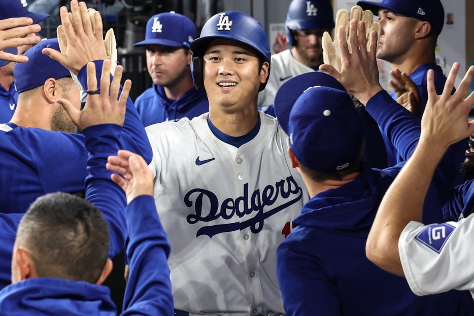 1年でドジャースの仲間たちの信頼を勝ち得た大谷。(C)Getty Images