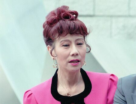 殺害される前年の藤田小女姫さん＝1993年2月10日撮影（写真：産経新聞社）