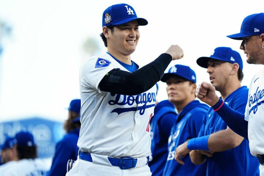 ワールドシリーズに出場したドジャース・大谷翔平【写真：Getty Images】