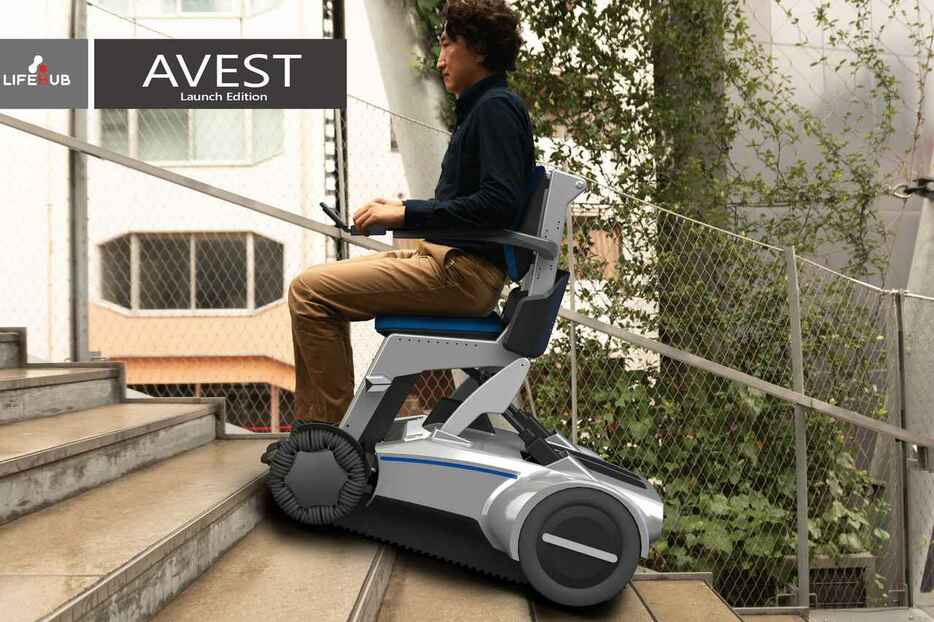 「AVEST Launch Edition」。通常の電動車イスに比べて格段に行動範囲が広がりそう。