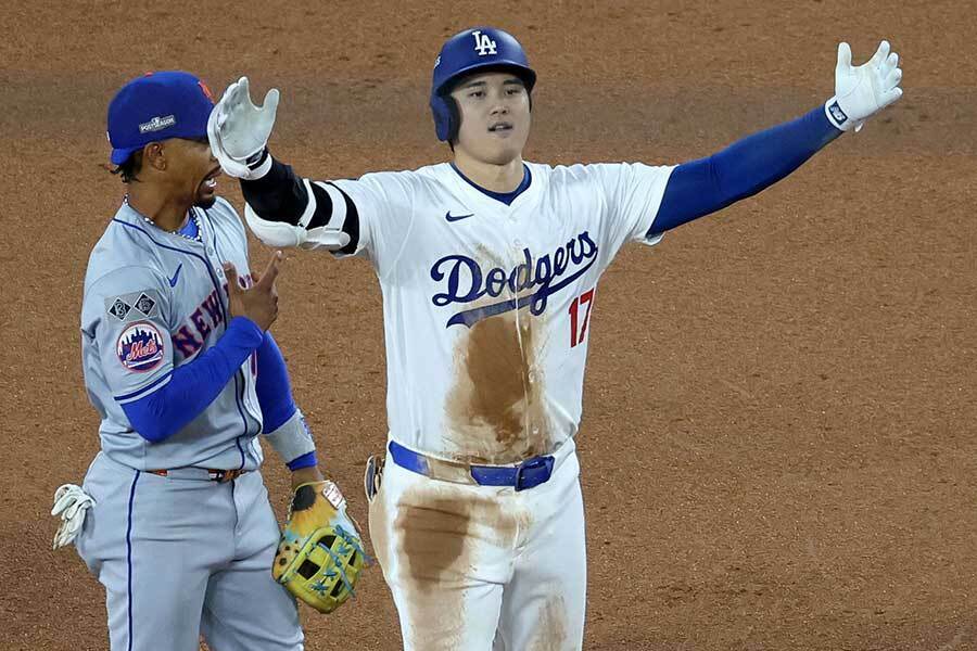 メッツ戦に出場したドジャース・大谷翔平【写真：ロイター】