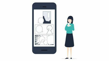 スマートフォン時代に適応した漫画の新しい姿ともいえる「ウェブトゥーン」について解説します（写真：mayucolor／PIXTA）