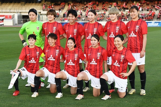 浦和Lが女子ACL初戦で17得点の大勝を飾った。※写真は昨シーズン 写真：鈴木颯太朗