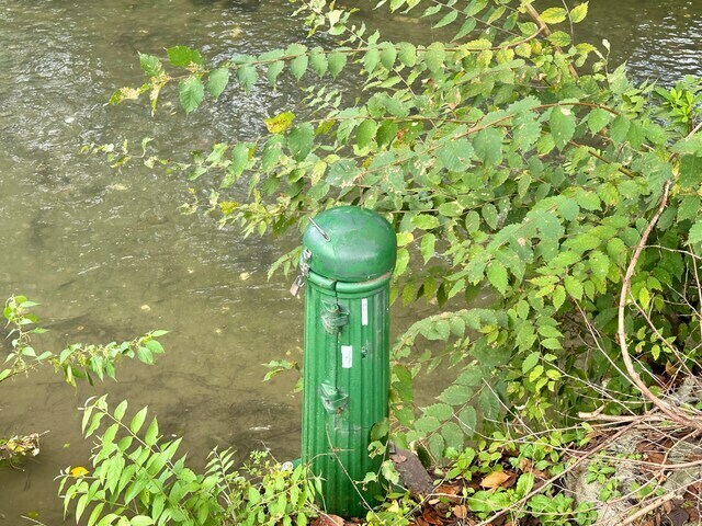 拝島分水取水口を撮影