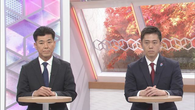 泉健太氏（左）と維新・吉村洋文氏（右）