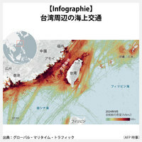 【Infographie】台湾周辺の海上交通