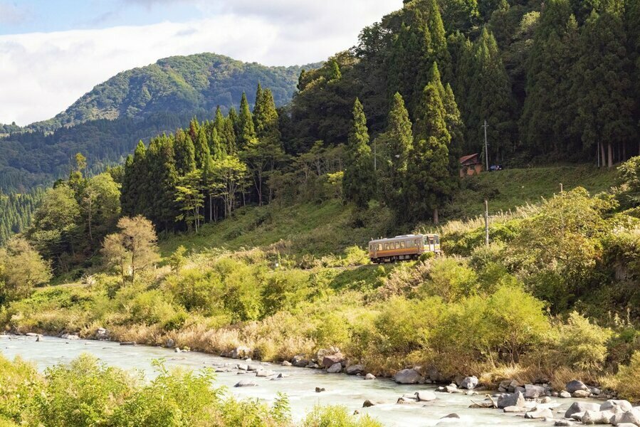 鉄道と景色のコラボ