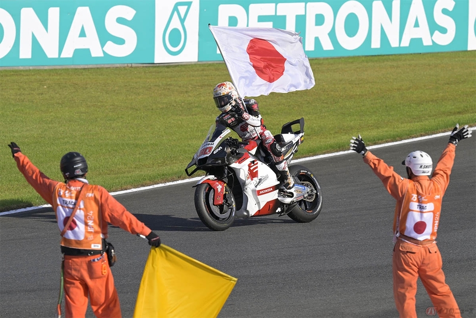 レギュラーライダーとしては最後の母国グランプリとなった中上貴晶選手