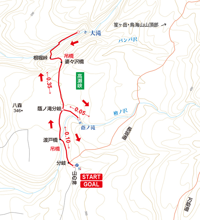 （地理院タイルを加工して作成／山と溪谷社）