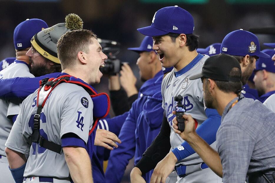 ワールドシリーズ制覇を経験した大谷。(C)Getty Images