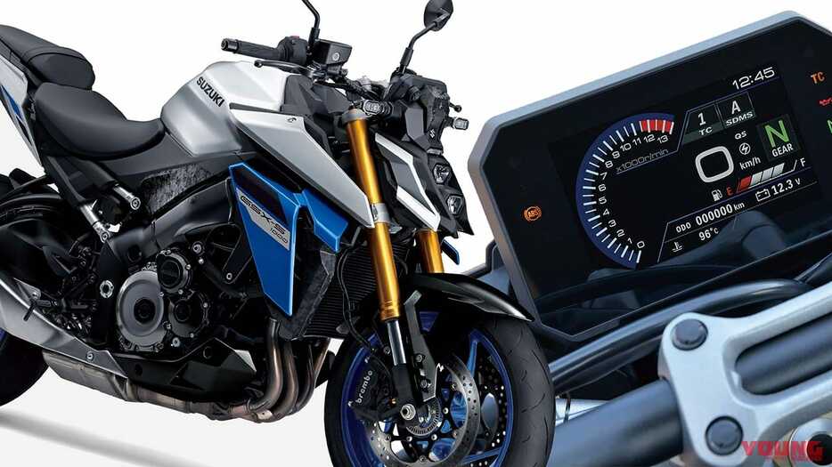 スズキが新型「GSX-S1000」を発表！ 新たに5インチTFTカラーディスプレイを採用