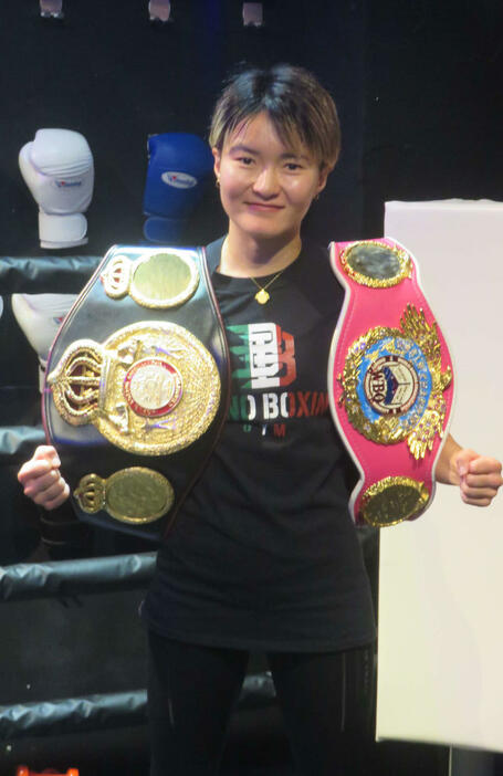 11月23日、ドイツで3団体統一戦に臨むことが発表されたWBA、WBO女子世界アトム級王者松田恵里