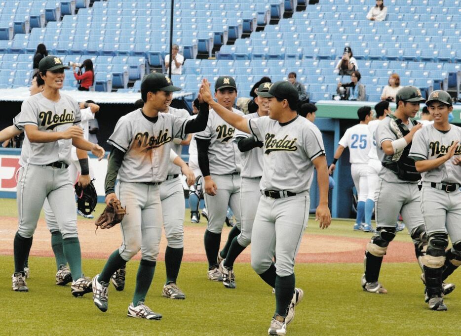 ３１年ぶりに１部で白星を挙げた東農大ナイン