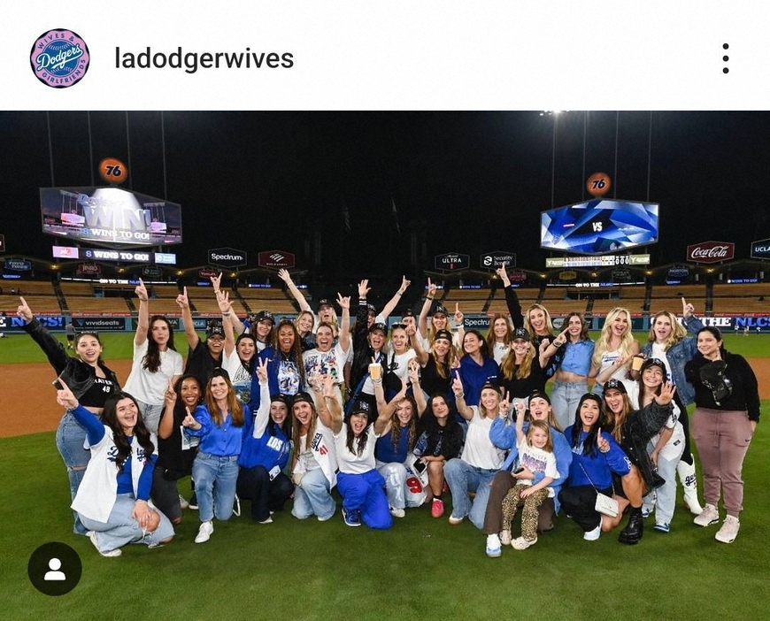 ドジャース夫人会の公式インスタグラム（＠ladodgerwives）から