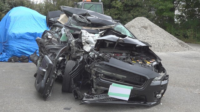 中央道で逆走した乗用車