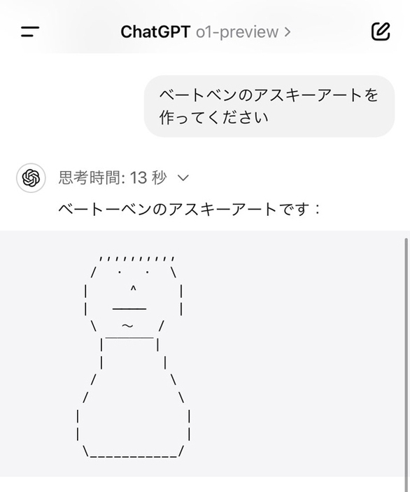 食卓に置いてありそうな、ChatGPT作ベートーベンのAA　画像提供：あおさぎ（@aosagix）さん