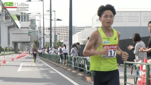 中央学院大・吉田礼志選手は日本人トップでフィニッシュ