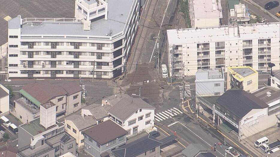 西区の道路陥没　１世帯に見舞金１０万円支払いへ　広島市