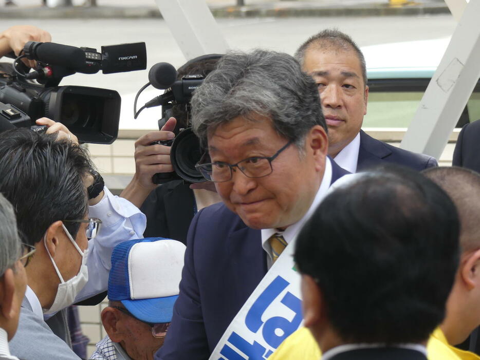 無所属で衆院東京24区に立候補した萩生田光一・元自民党政調会長（撮影・中山知子）