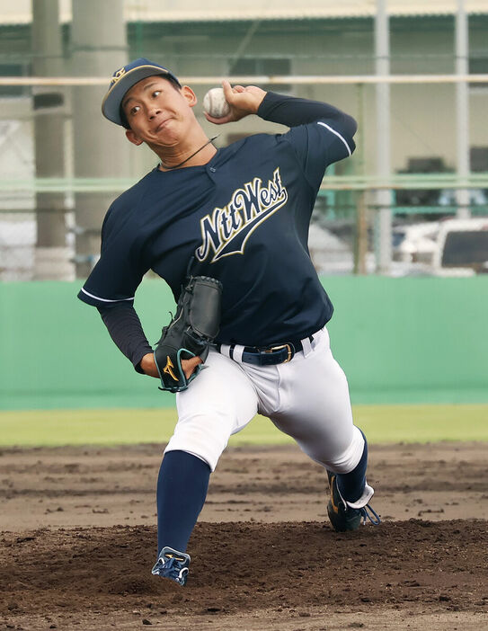 練習試合で好投する阪神のドラフト１位・伊原陵人