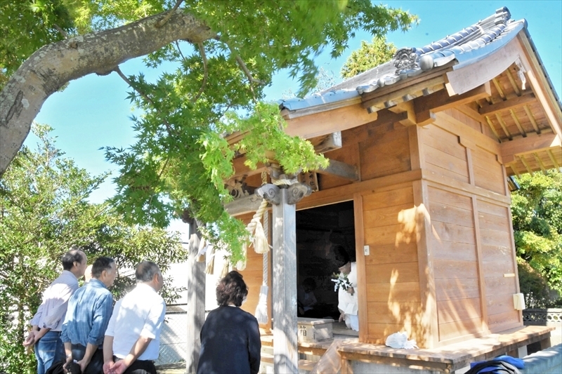 神社の完成を祝った竣工祭