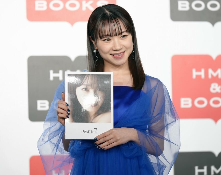 写真集「Profile.7」の発売記念イベントに登場した「モーニング娘。’24」の石田亜佑美さん