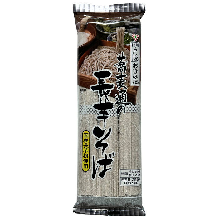 蕎麦通の長芋そば（255g） 400円（標準小売価格）※通販の場合は価格が変わる場合あり