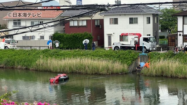 車引きあげの様子（5月1日）