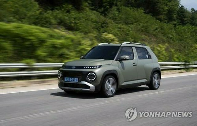 現代自動車のEV「キャスパーエレクトリック」（同社提供）＝（聯合ニュース）≪転載・転用禁止≫